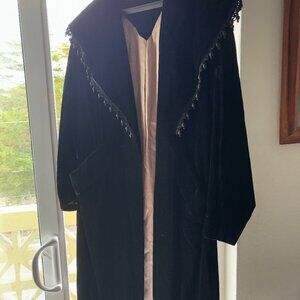 Vintage velvet evening coat